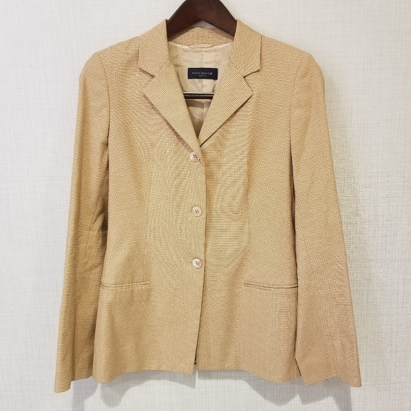 Piazza Sempione Jackets & Blazers - Piazza Sempione cotton/spandex tweed blazer